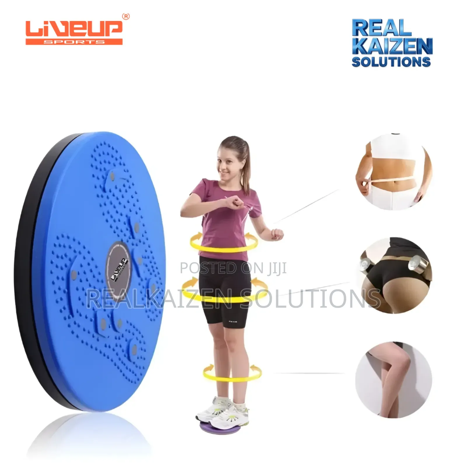 Liveup Sports Waist Twisting Magnetic Disc Trimmer Board