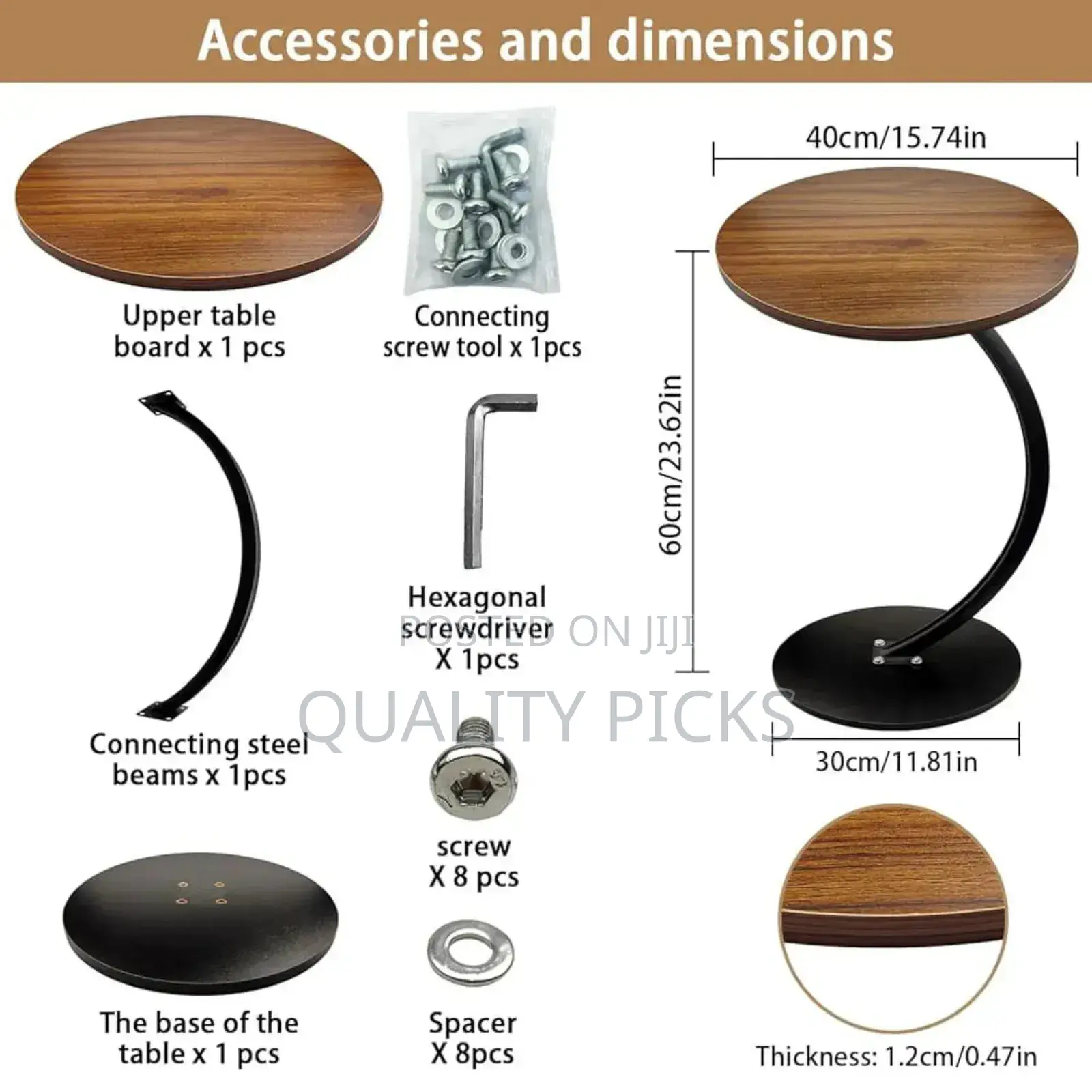 New C-Shaped Table Stand.