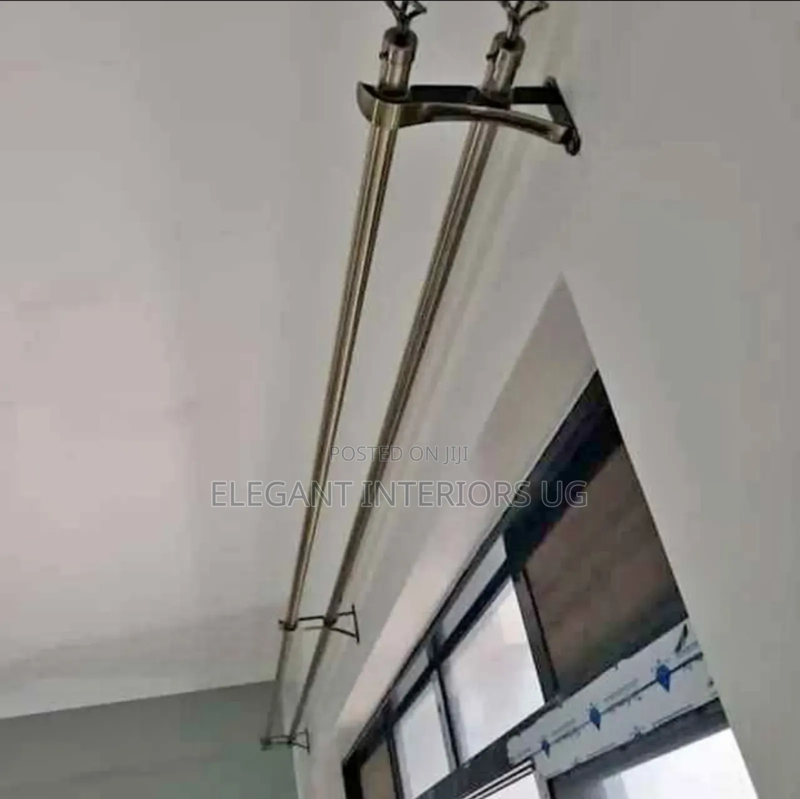 Metallic Curtain Rods in Both Twisted and Smooth