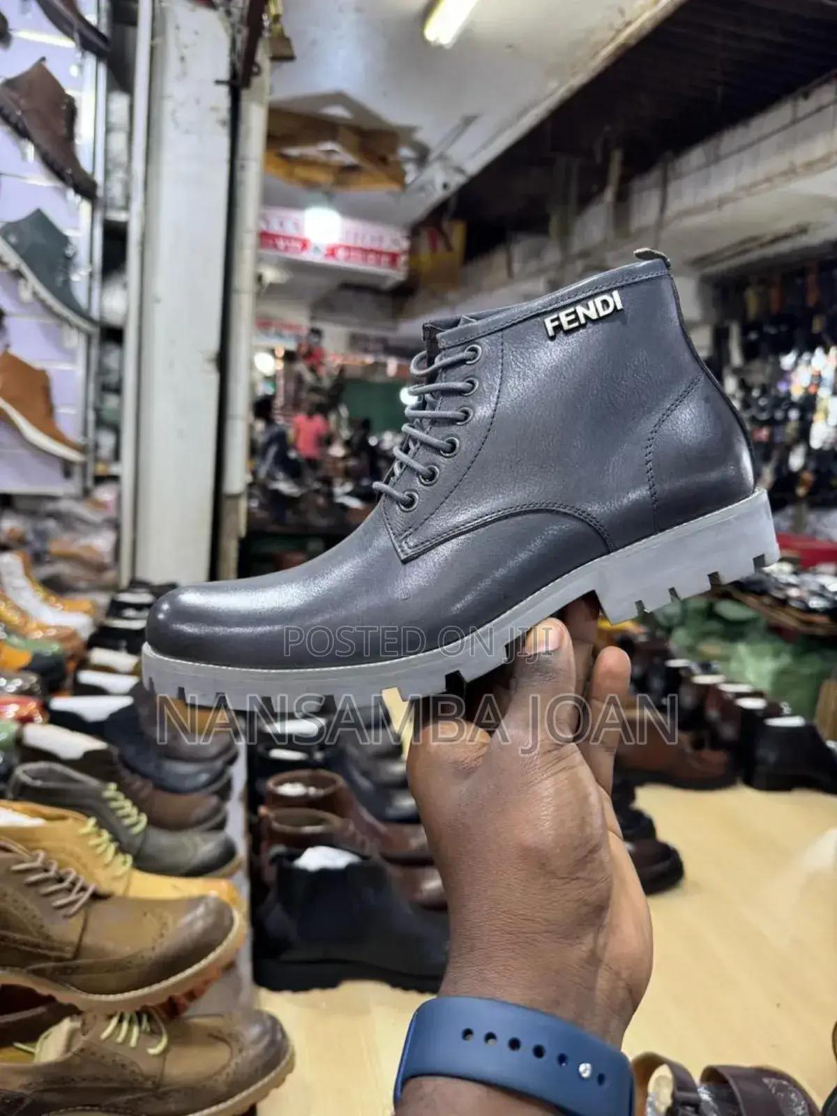 Men's Timberland Gray Leather Boot
