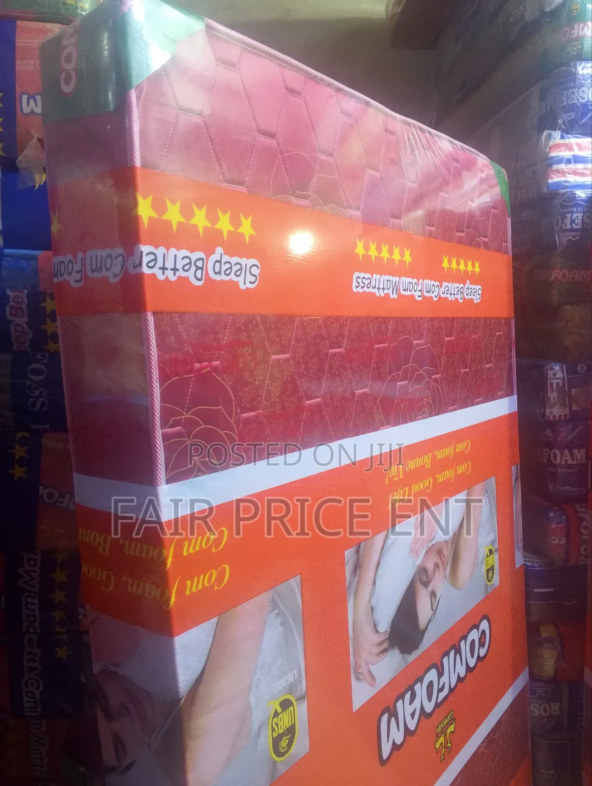 Super Density Mattress.5*6*6inches.( Red)