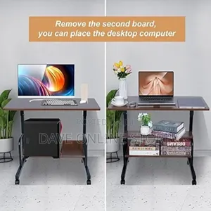 Adjustable Height Computer Desk Bedside Portable Mobile Laptop Desk