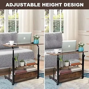 Adjustable Height Computer Desk Bedside Portable Mobile Laptop Desk