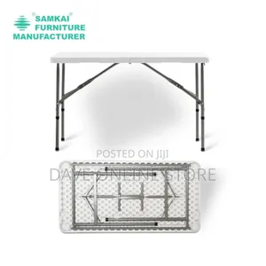 Portable Lightweight Metal Foldable Outdoor Rectangular Picnic Table