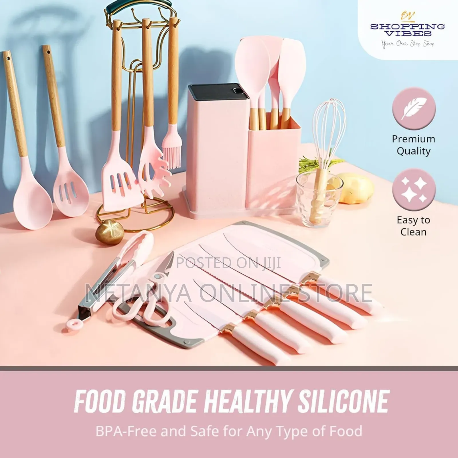 19pcs Food Grade Silicone Kitchen Set