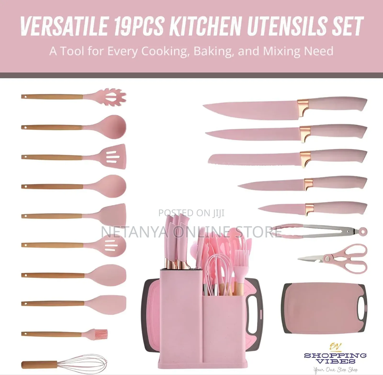 19pcs Food Grade Silicone Kitchen Set