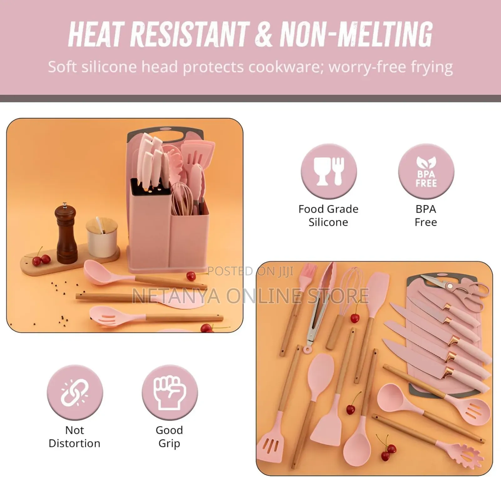 19pcs Food Grade Silicone Kitchen Set