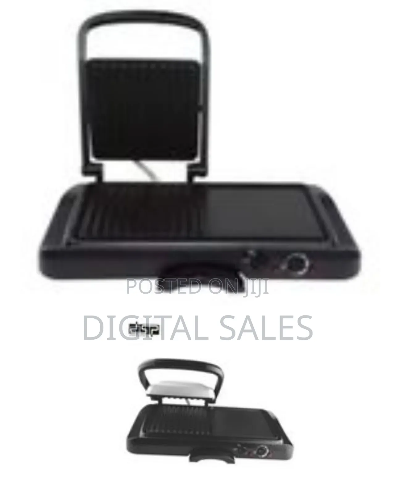 Saachi Sandwich Maker Press Grill Machine- Silver