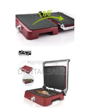 DSP Sandwich Maker Panini Presser Contact Grill Machine- Red##