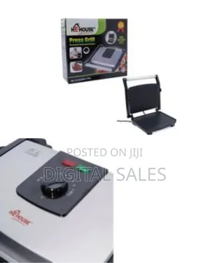He-House 180 Degree Panini BBQ Grill / Sandwich Maker Press Machine-
