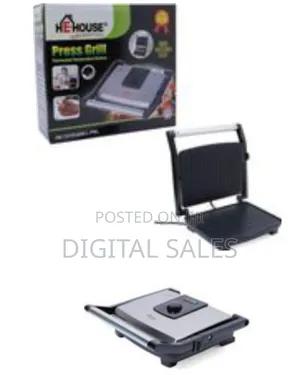 He-House 180 Degree Panini BBQ Grill / Sandwich Maker Press Machine-