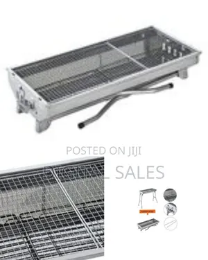 Portable Folding Stainless Steel Charcoal Barbecue Grill Smoker