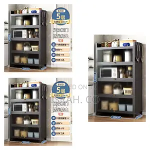 5 Layer ( 100cm ) Kitchen Rack -Metallic