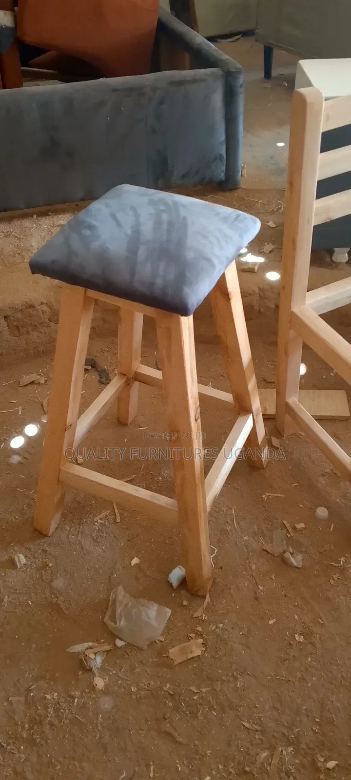 Bar Chair in Gray Color