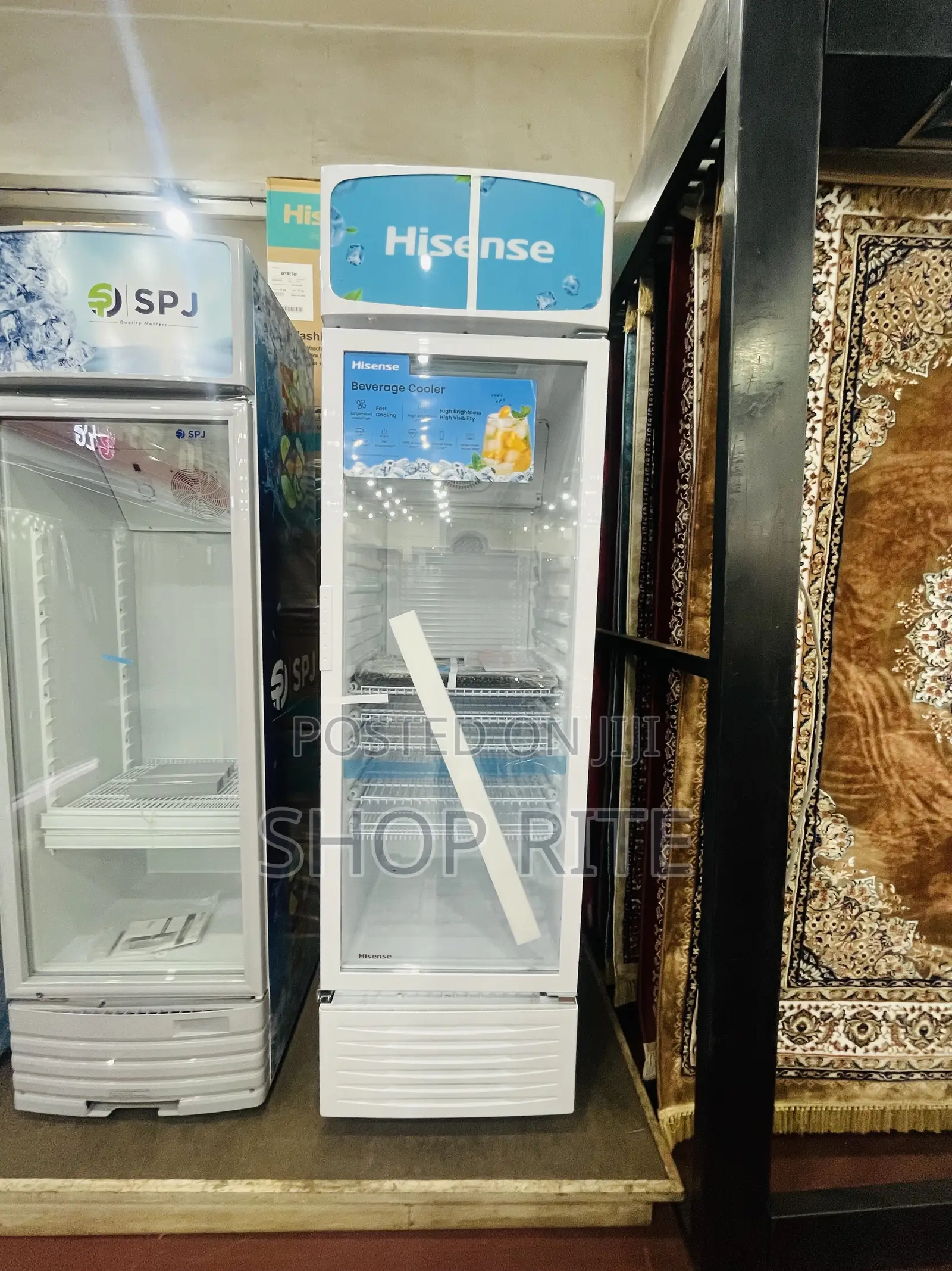 Hisense 500 Liters Glass Display Refrigerator