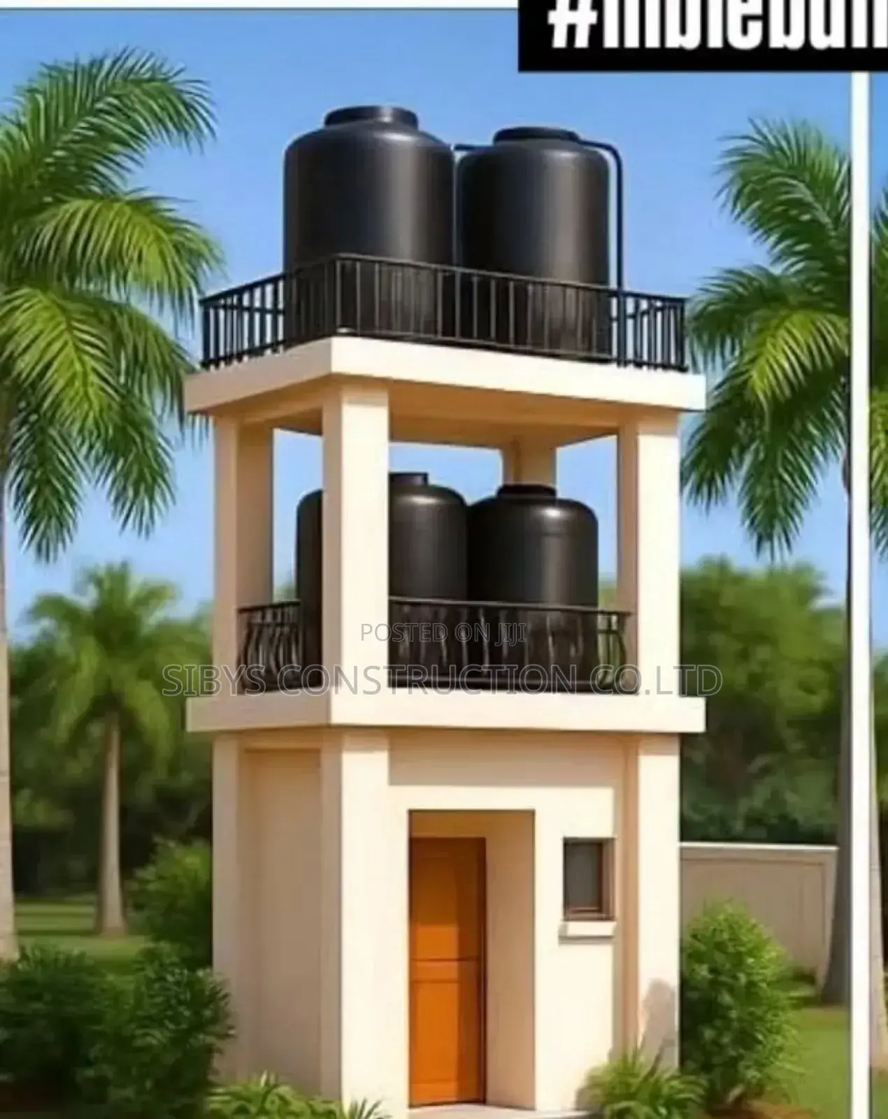 Standard Tank Stand 5000 to 20,000 Litres Construction