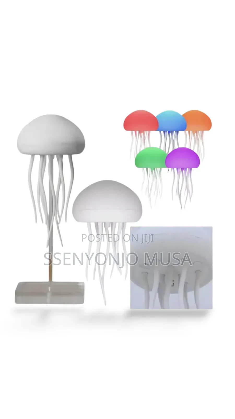 Jellyfish Mood Light Lamp | Sound-Activated Led Night Light