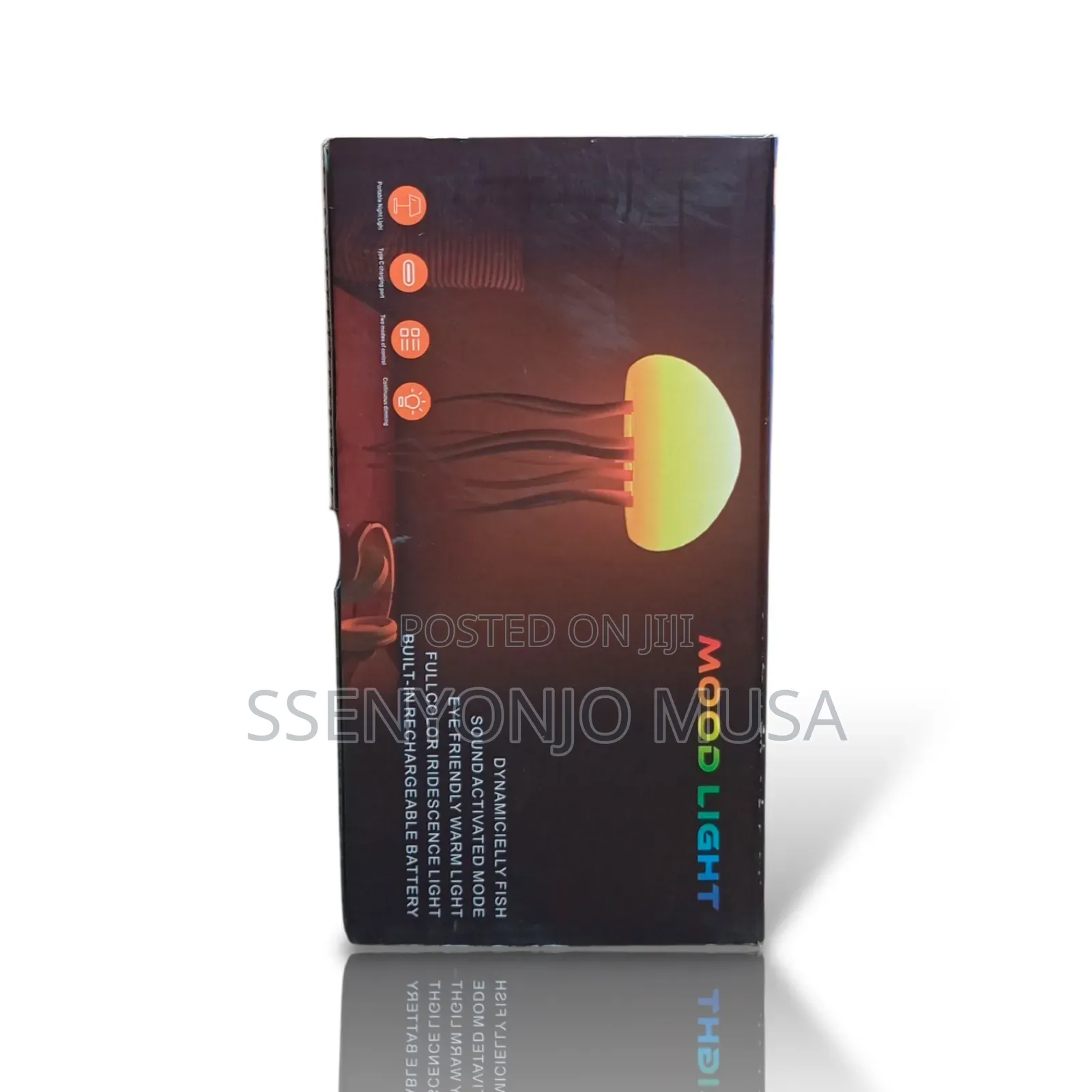 Jellyfish Mood Light Lamp | Sound-Activated Led Night Light
