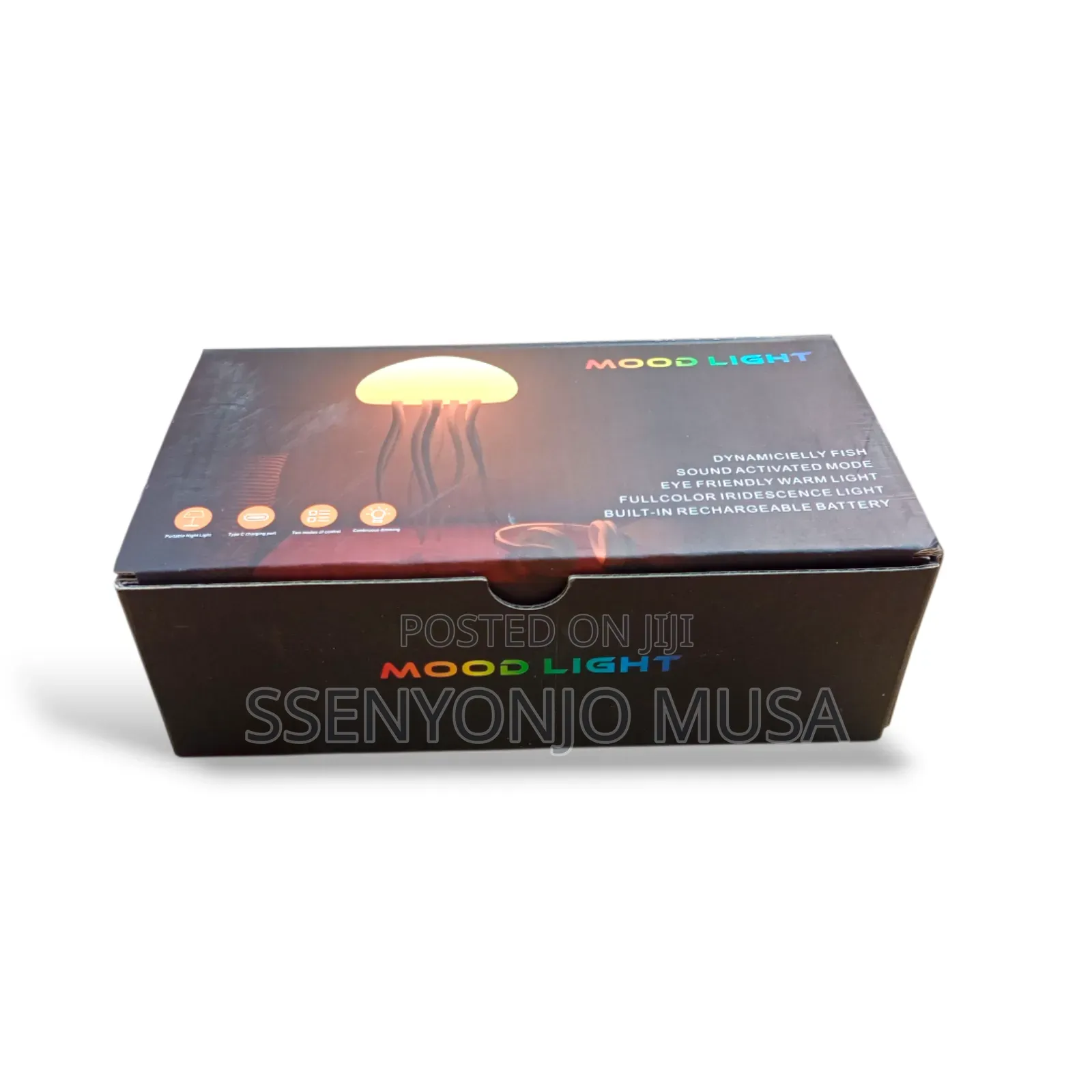 Jellyfish Mood Light Lamp | Sound-Activated Led Night Light
