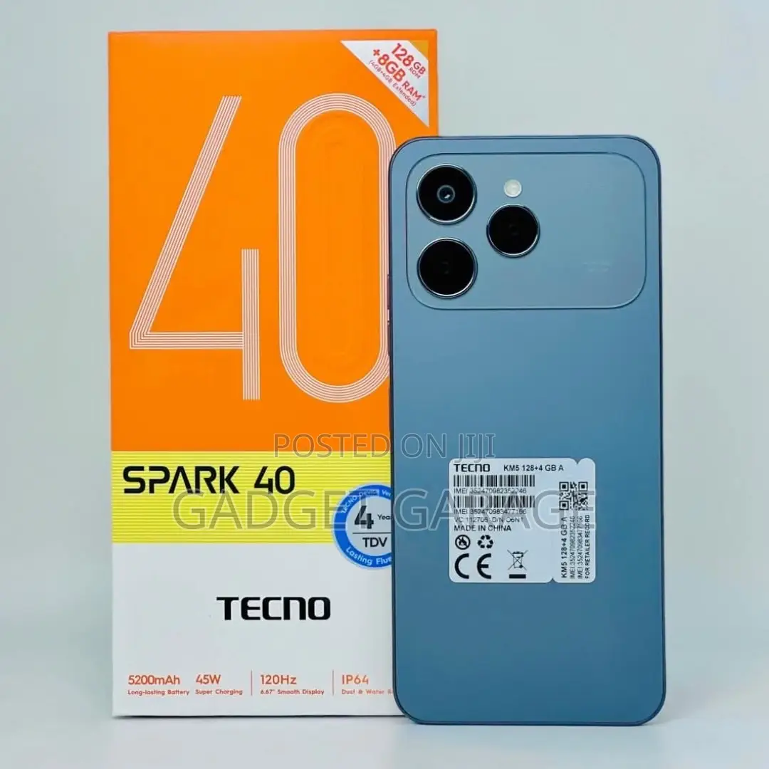 New Tecno Spark 40 128 GB Blue