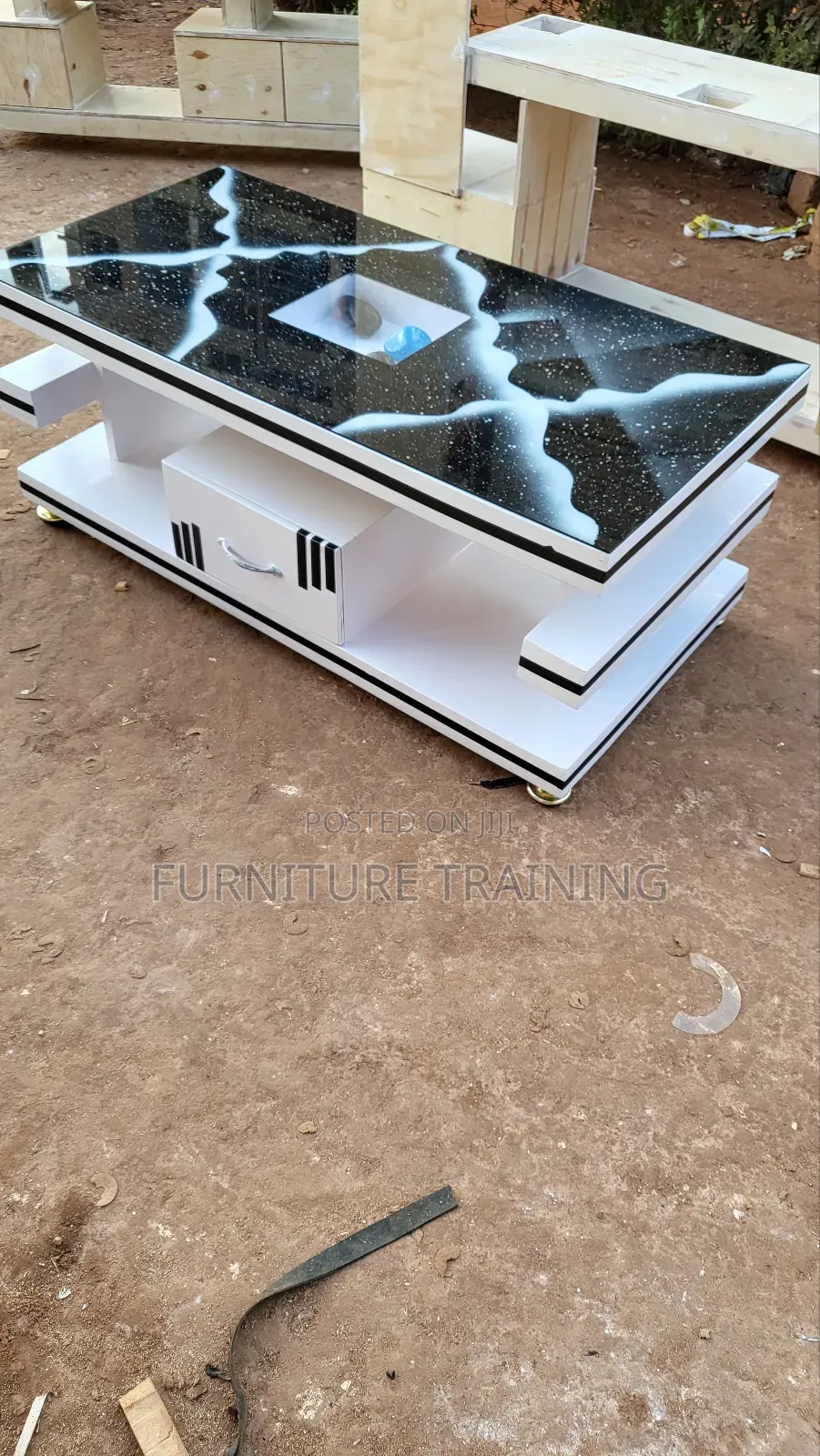 Big Center Table White and Black Available