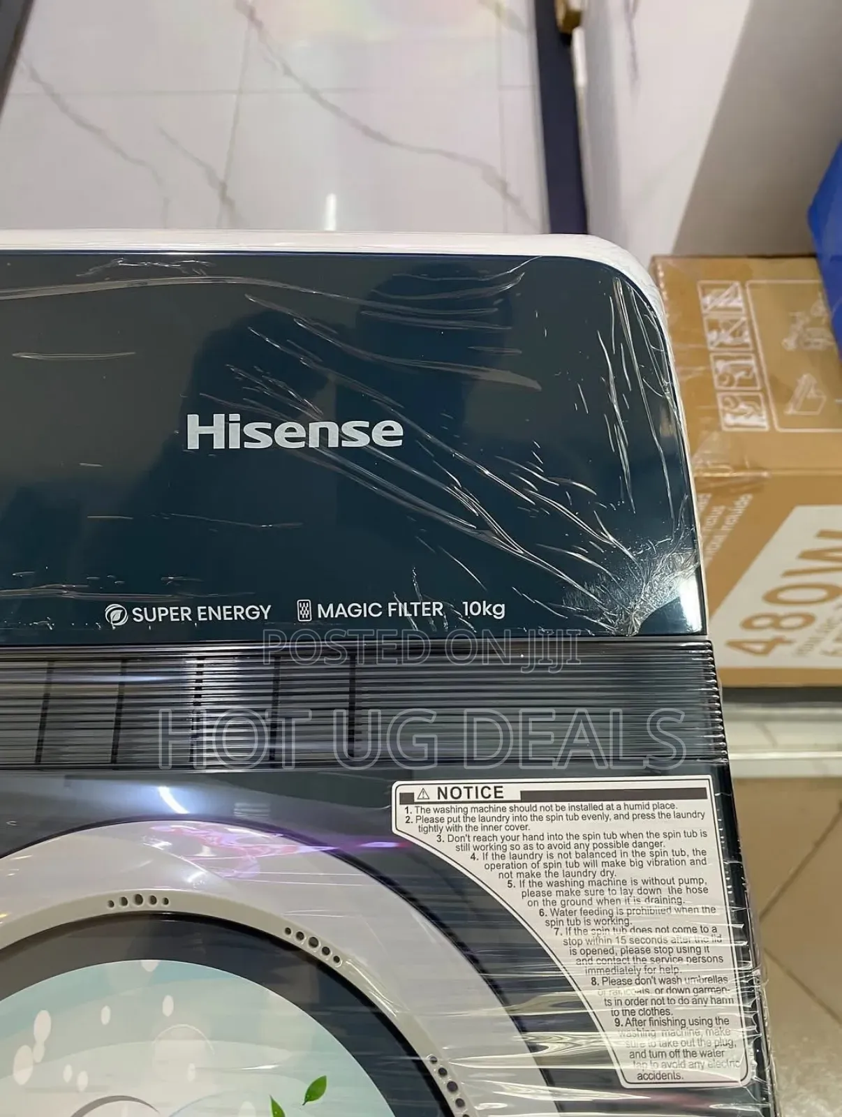 Hisense 10kg Twin Tub Washing Machine - White 
