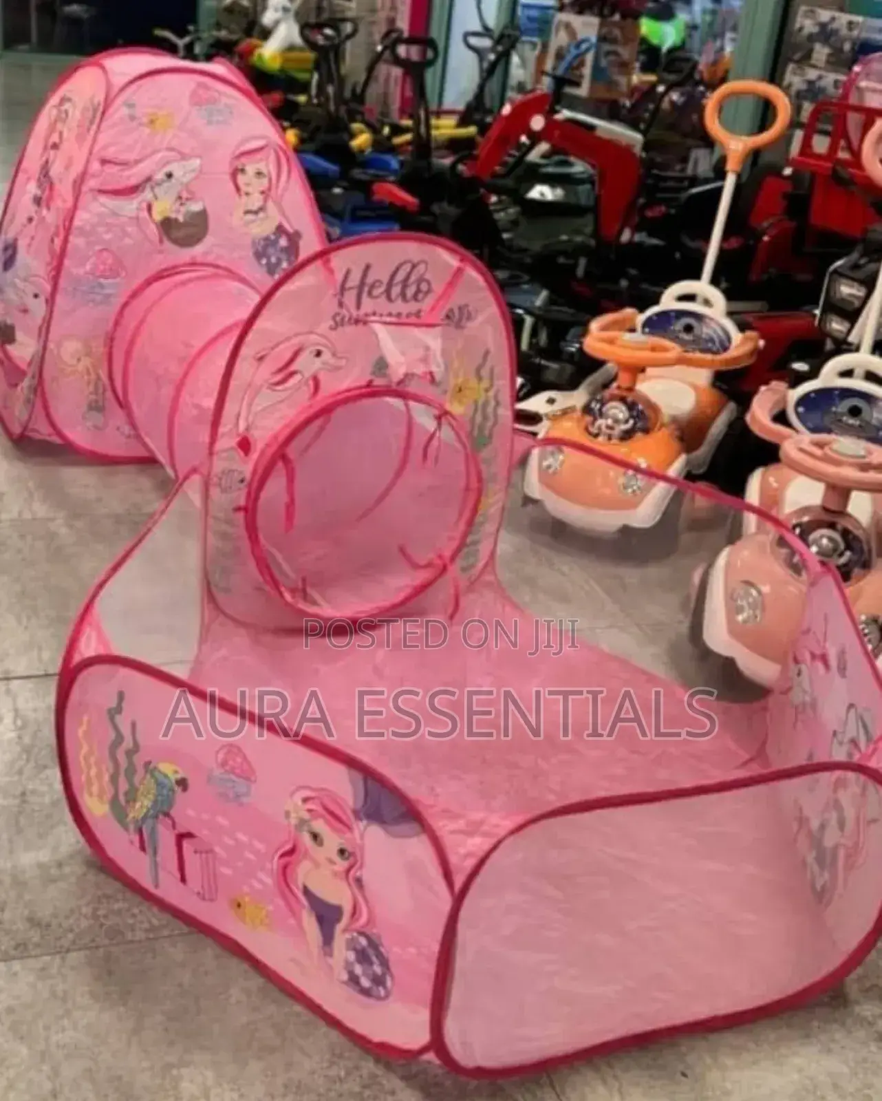 Kids 3-in-1 Play Tent Set With A Castle Tent, A Crawl Tunnel