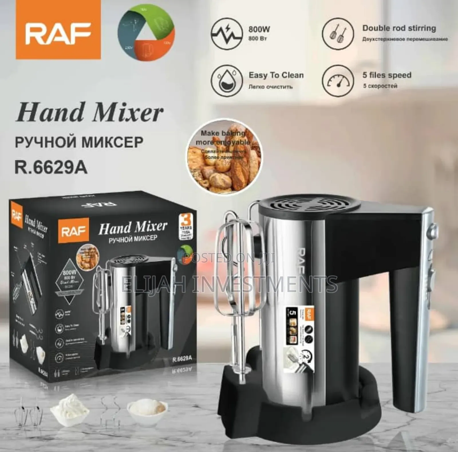Raf Hand Mixer R.6629 800w