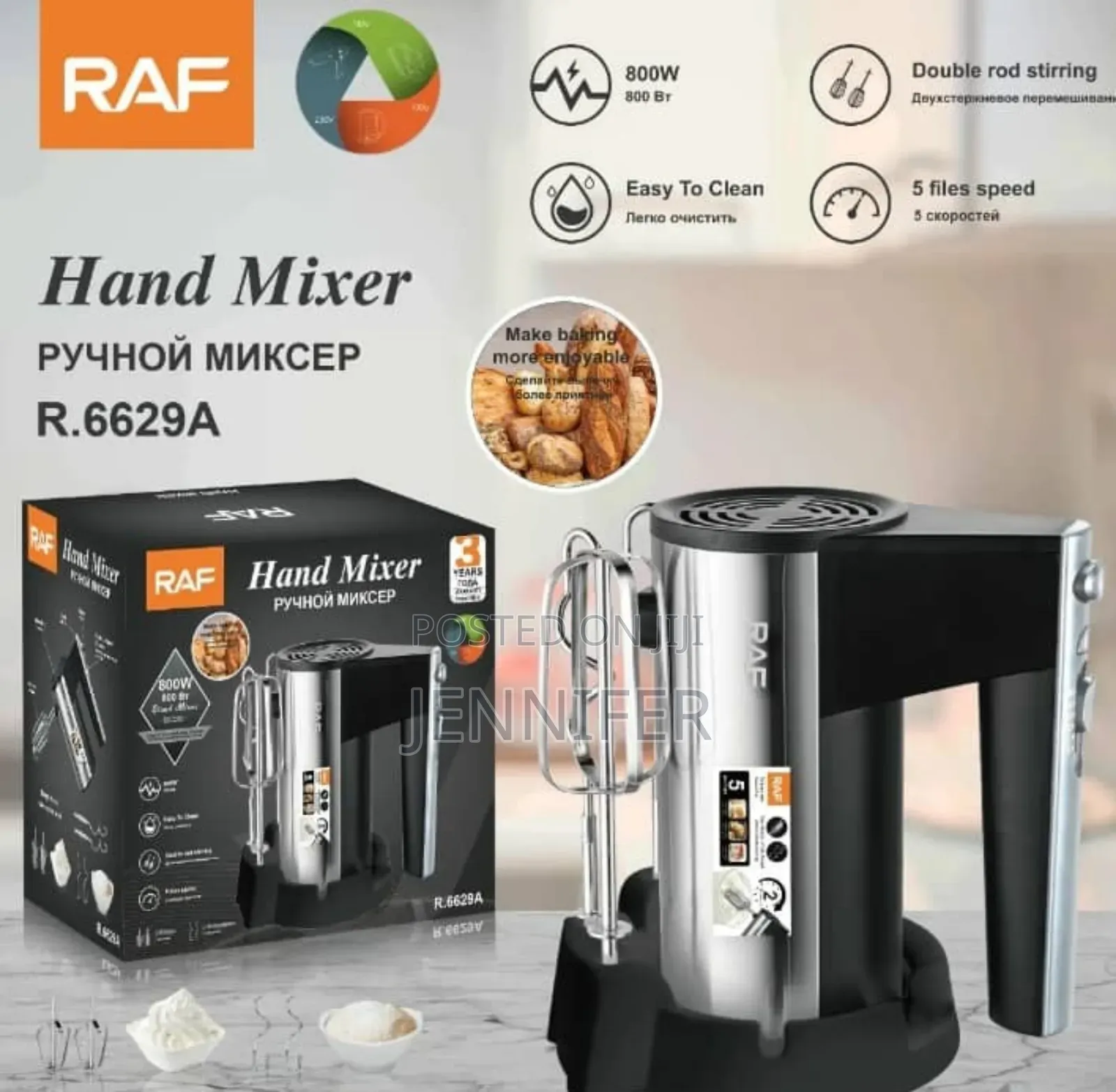 Raf Hand Mixer R.6629 800w