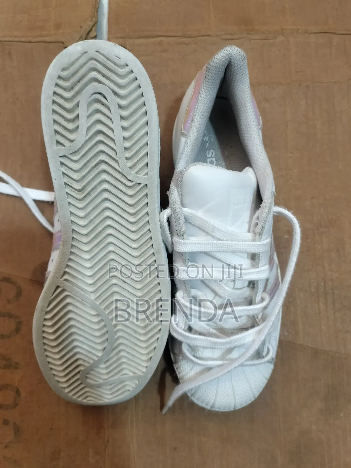 White Adidas Superstar Sneakers