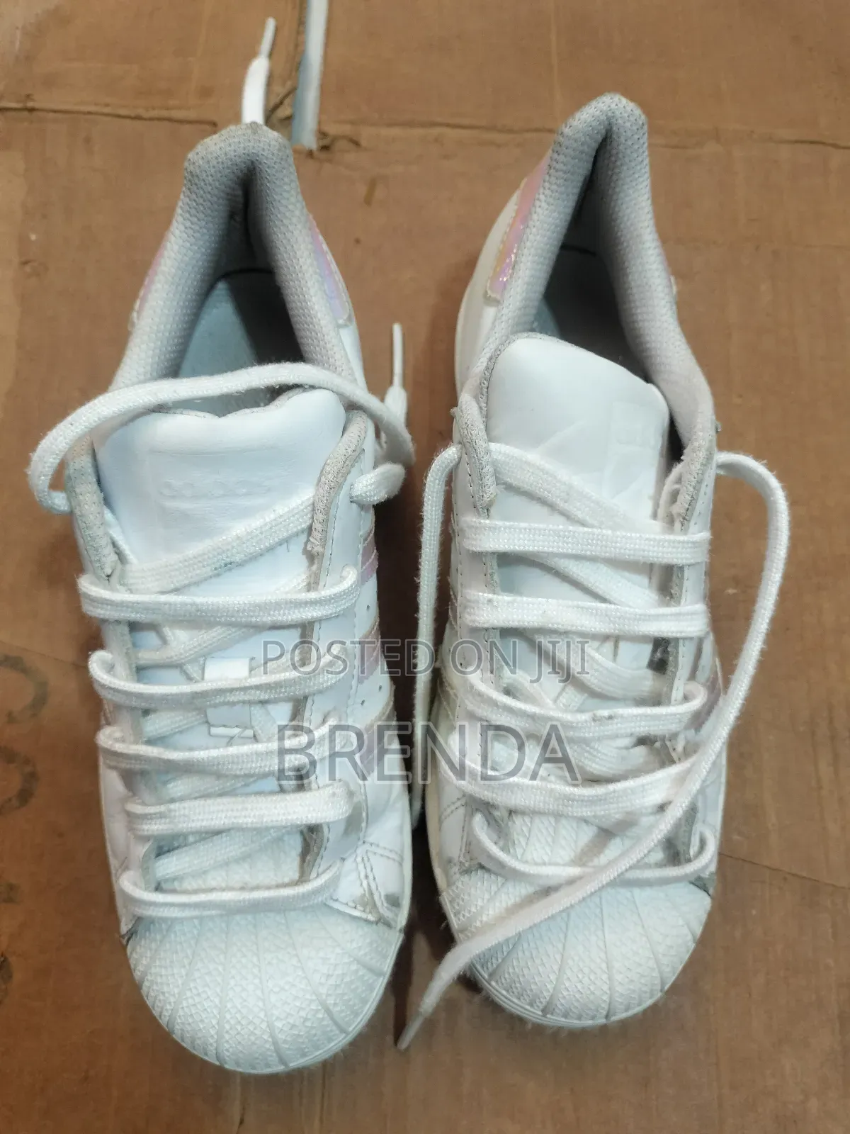 White Adidas Superstar Sneakers