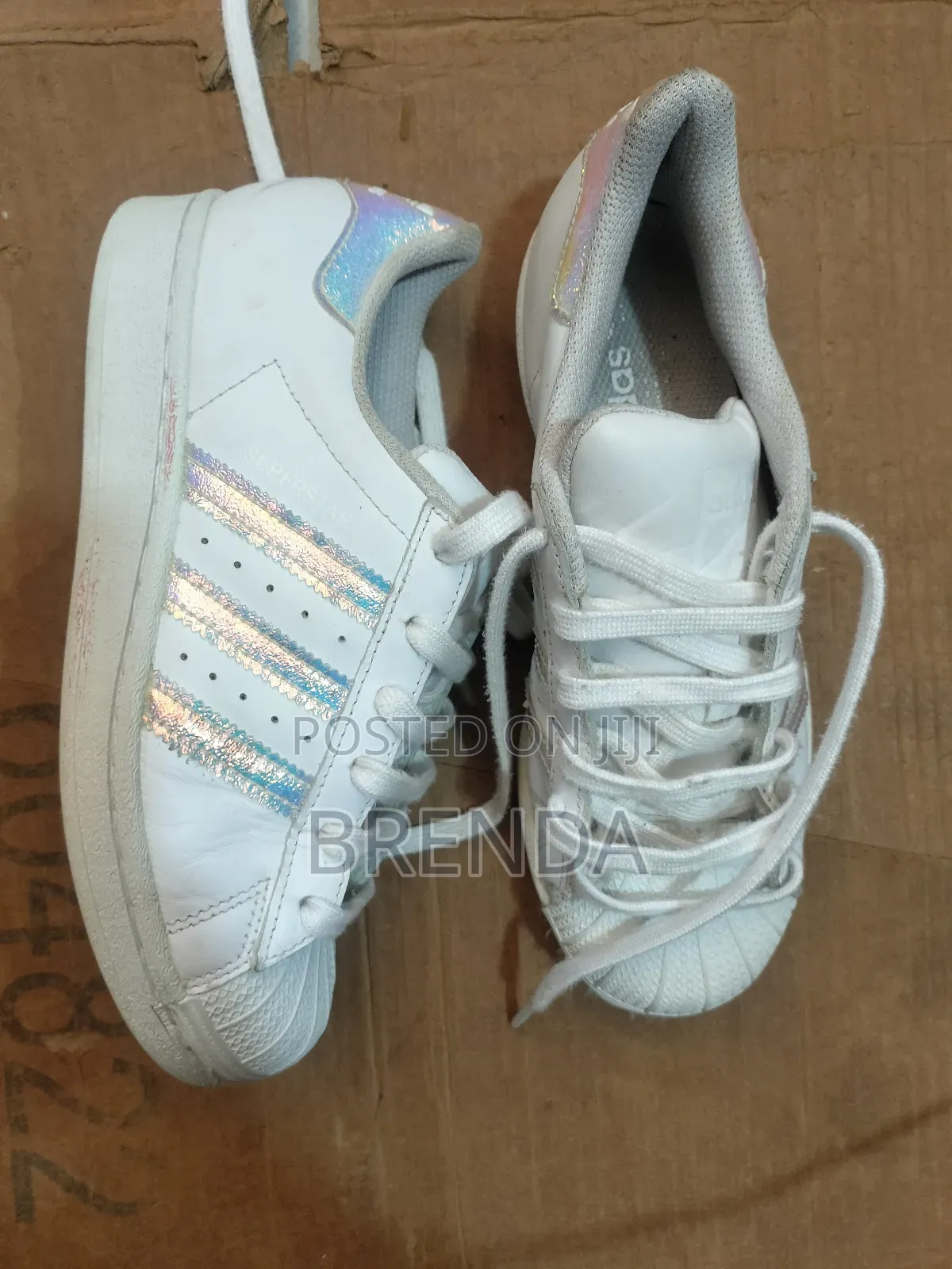 White Adidas Superstar Sneakers