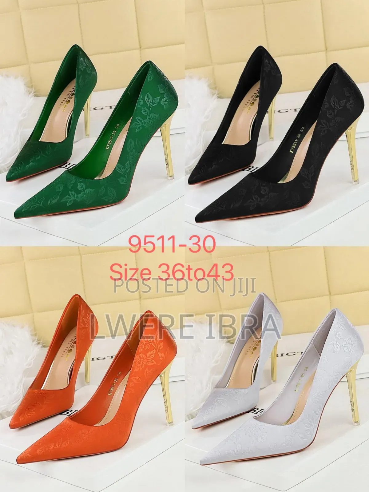 Black Big Tree Sheos for Ladies
