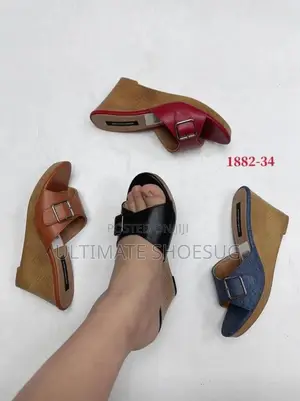 Leather Women’S Push-Ins Wedges