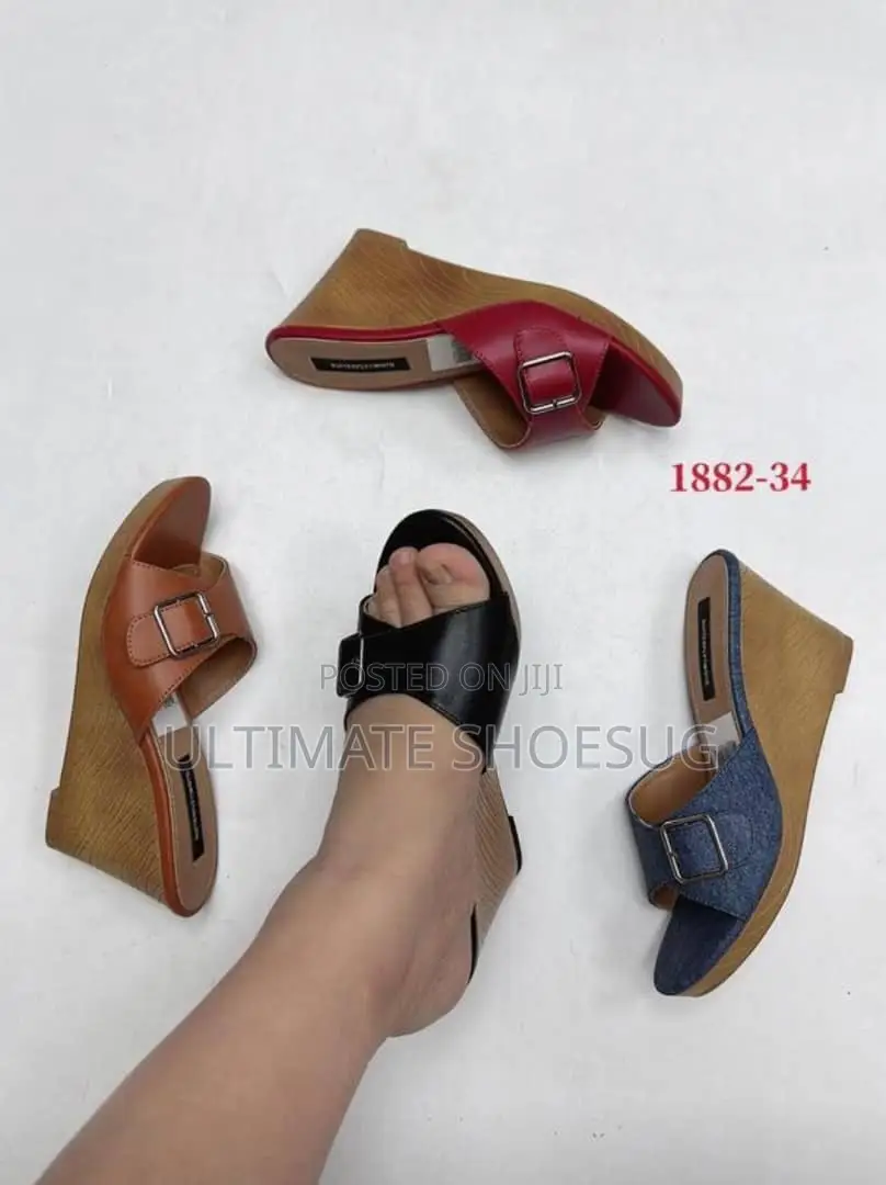 Leather Women’S Push-Ins Wedges