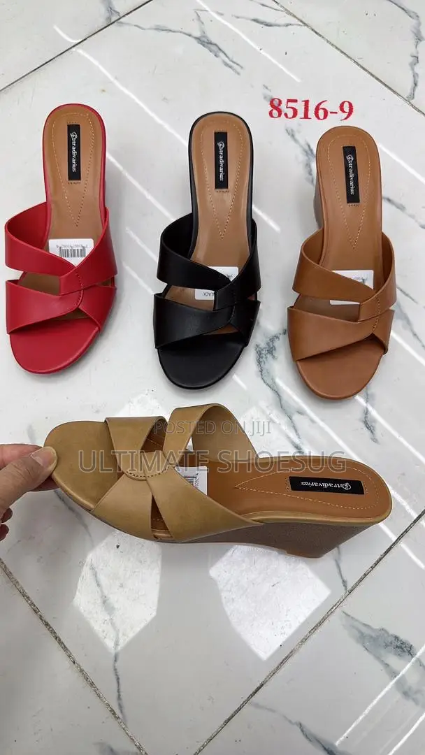 Leather Women’S Push-Ins Wedges