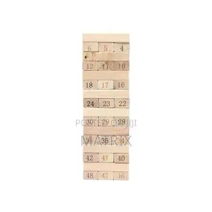 Wooden Building Blocks Jenga Tower Toy Board Team Game Children Family