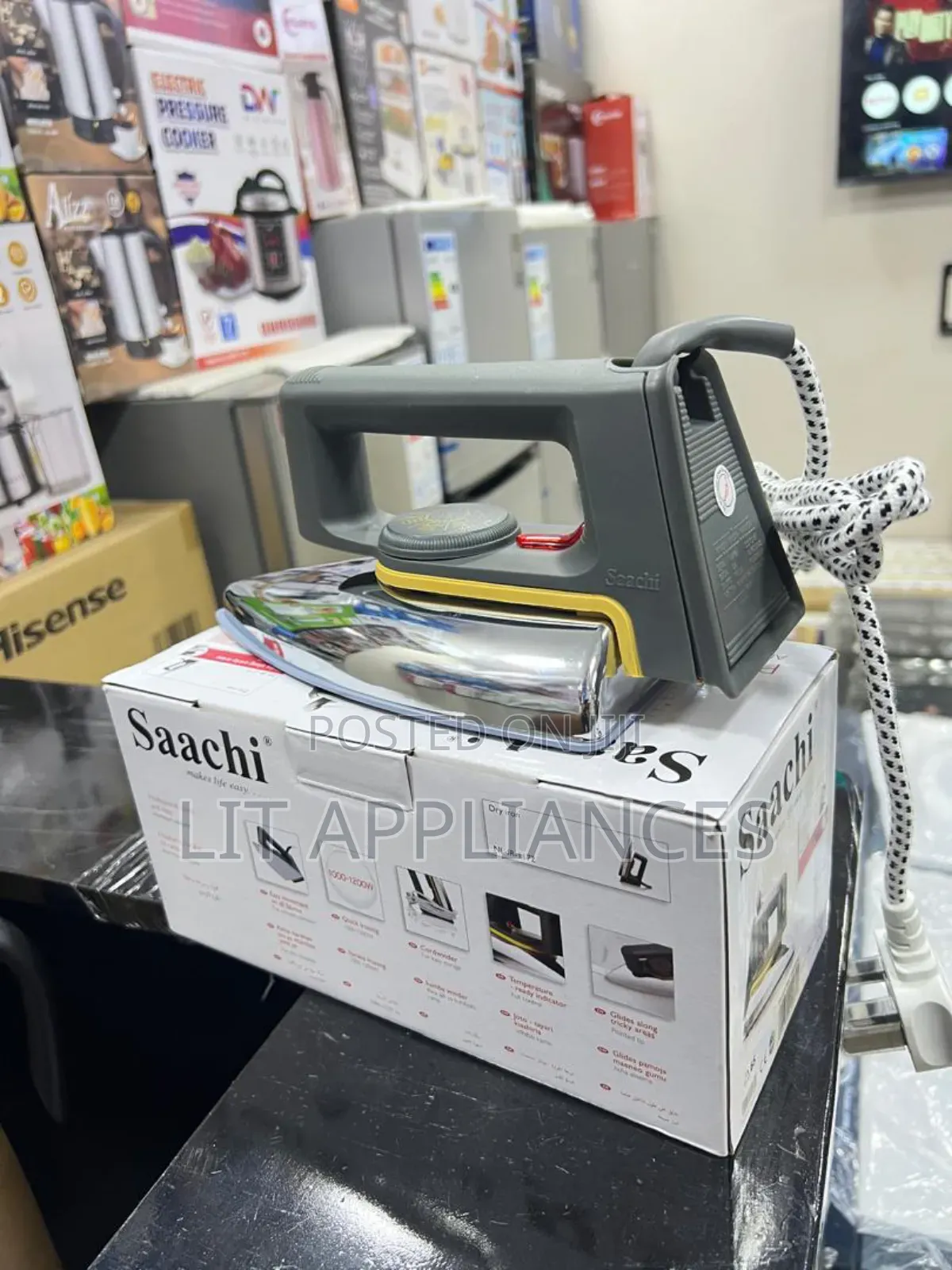 Saachi Dry Iron With an Over Heat Protection.