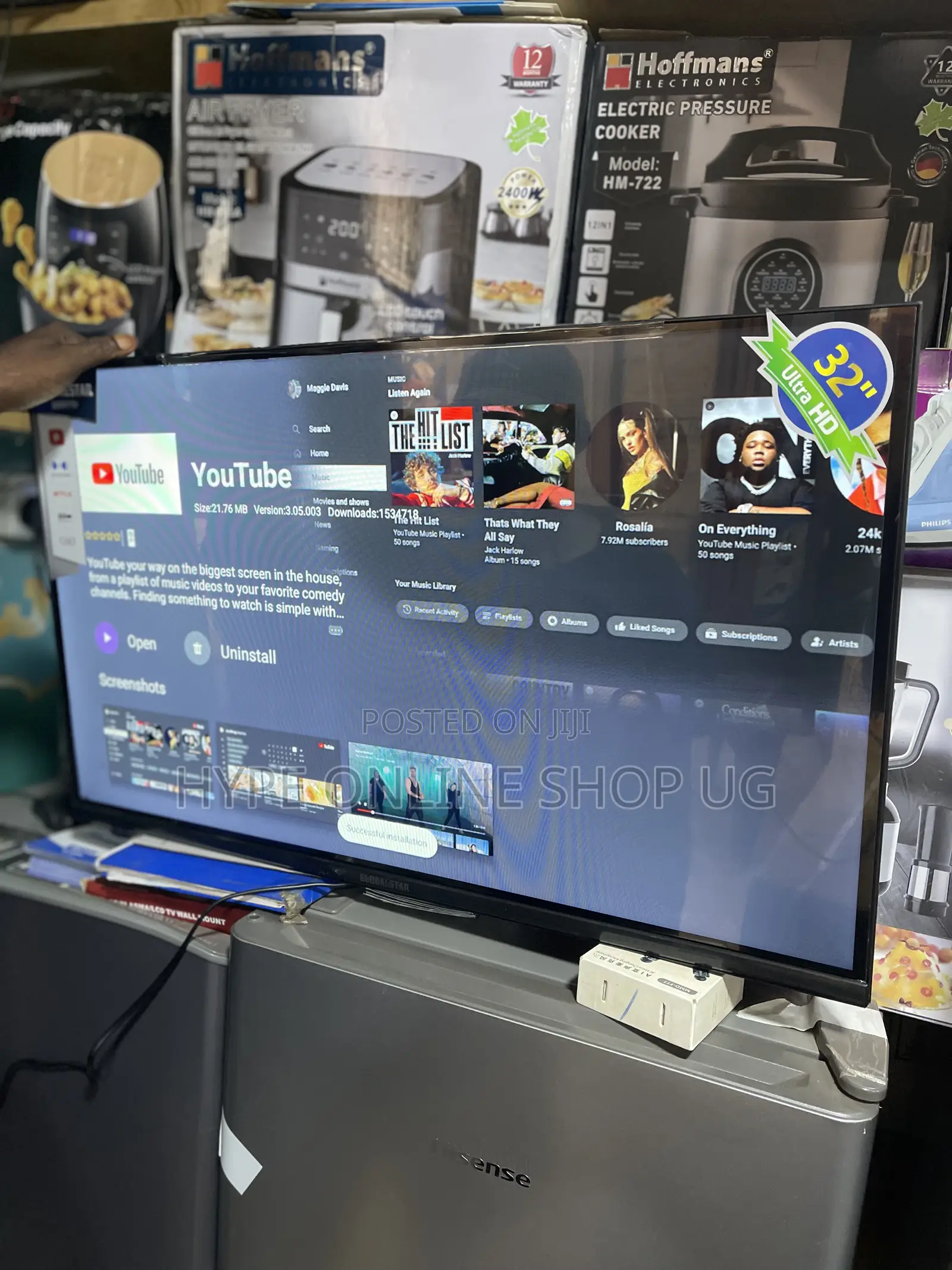 32inch Tv ,Smart,Accessible to Internet and Free to Air