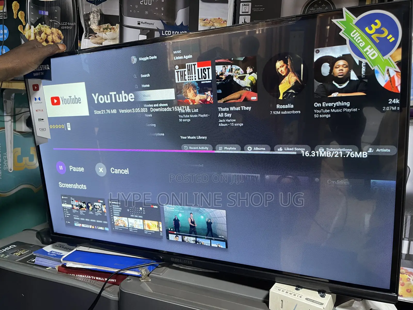 32inch Tv ,Smart,Accessible to Internet and Free to Air