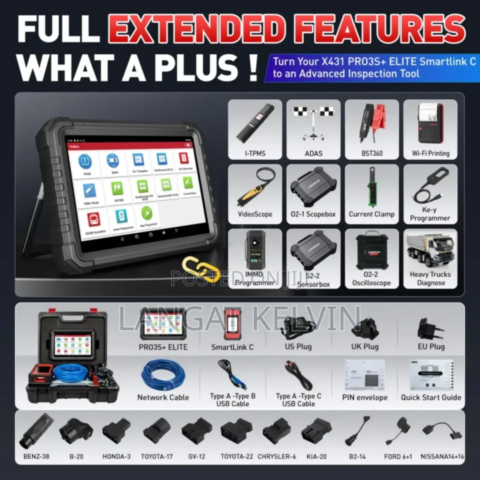 Launch X431 Pro3s+ Elite Car Diagnostic Tool