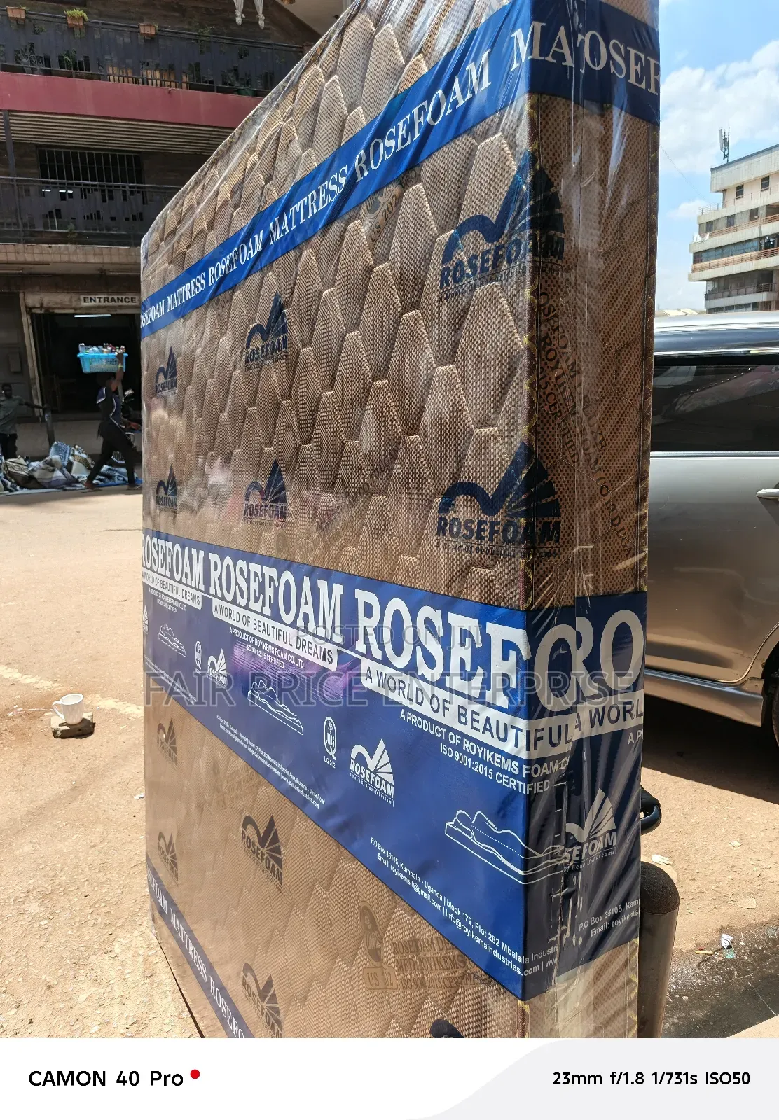 5x6 By6 Inches Rose Foam Mattress High Density