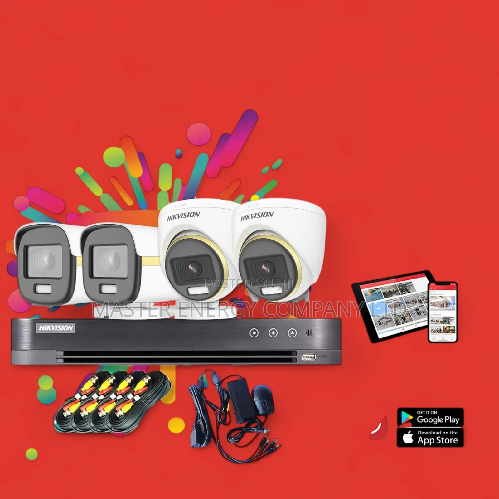 4 Channel CCTV Cameras Full Kit Gohur