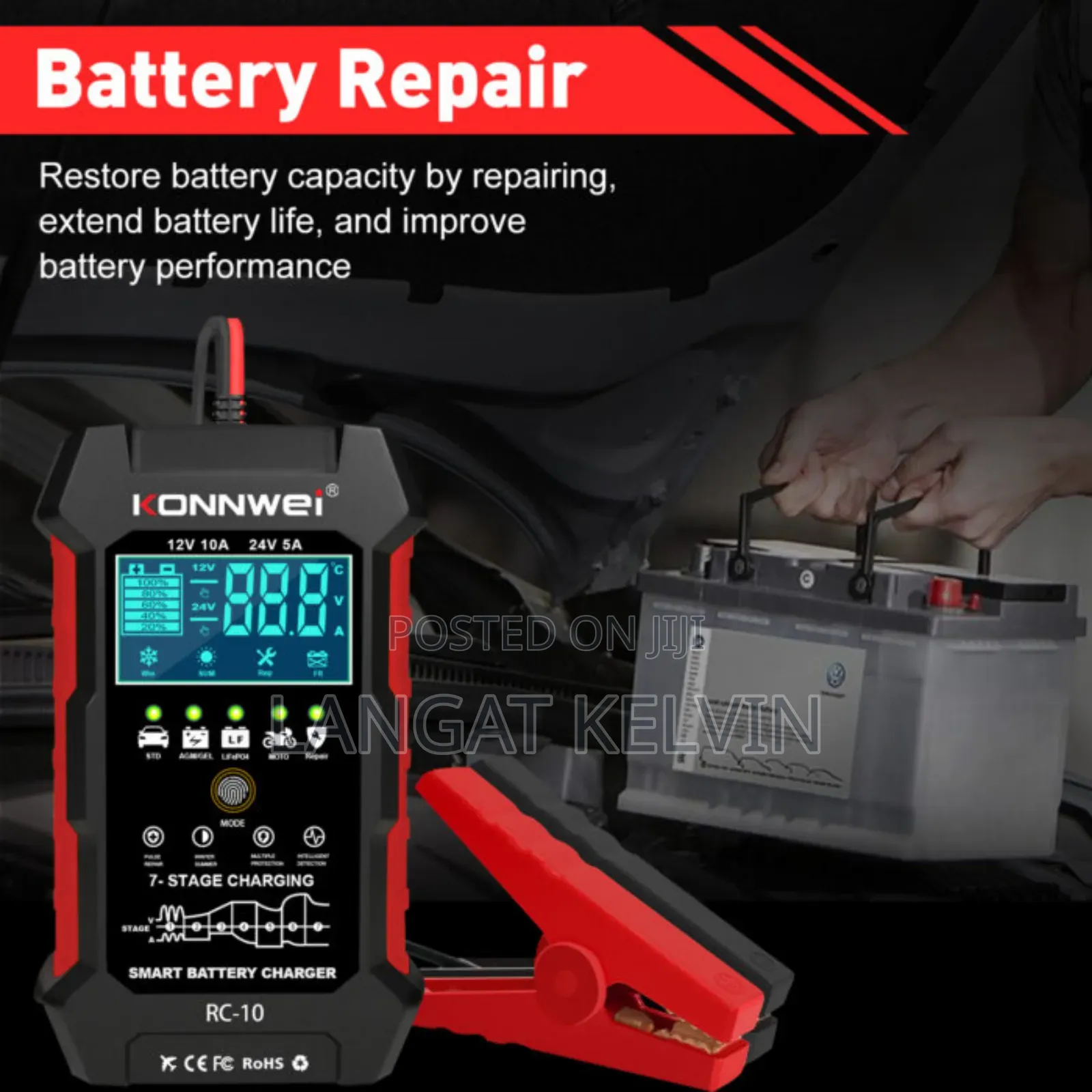 Original New Konnwei Rc-10 Battery Charger