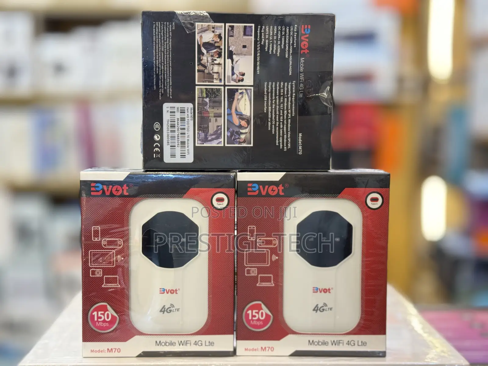 Bvot M70 Portable Wifi Router 4g Lte Mifi Fully Unlocked Lyca, Mtn Etc