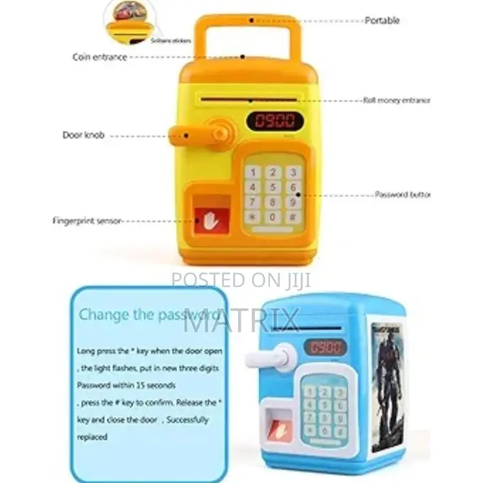 Piggy Bank Electronic Mini Atm Kids Baby Safe Coin Banks Saving Box