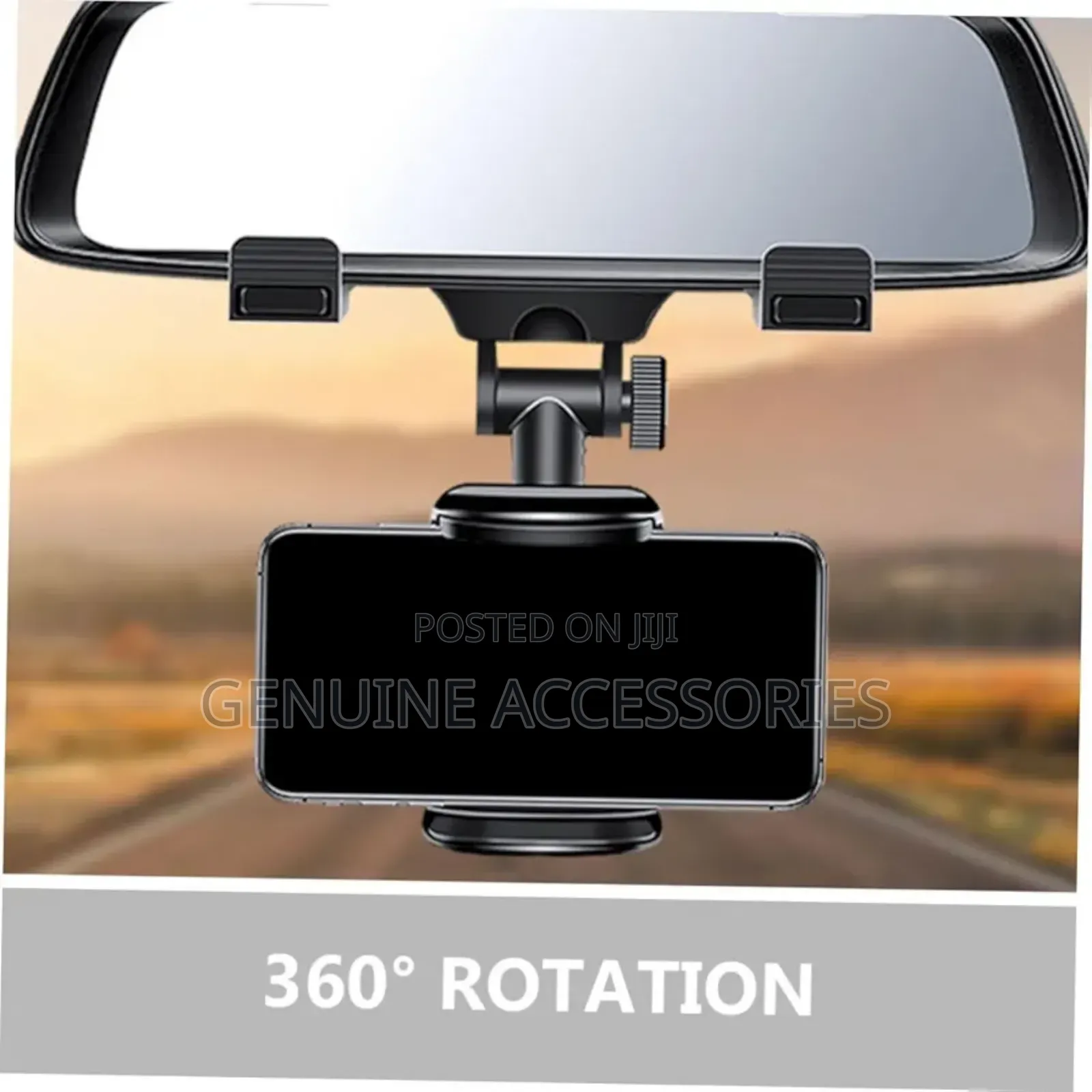 Rear View Mirror Phone Holder