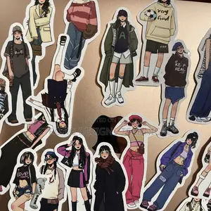 Cool Girl Stickers Stickers for Book Covers/ Laptops/ Playstation
