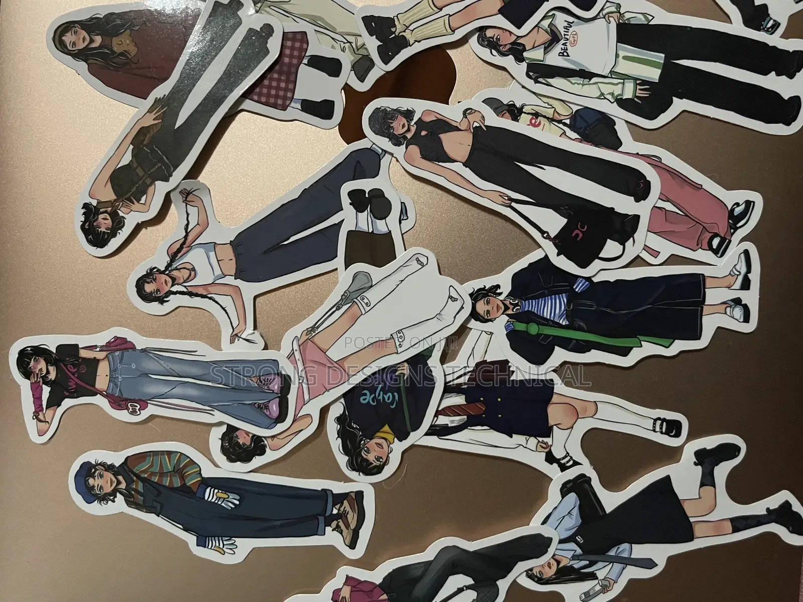 Cool Girl Stickers Stickers for Book Covers/ Laptops/ Playstation