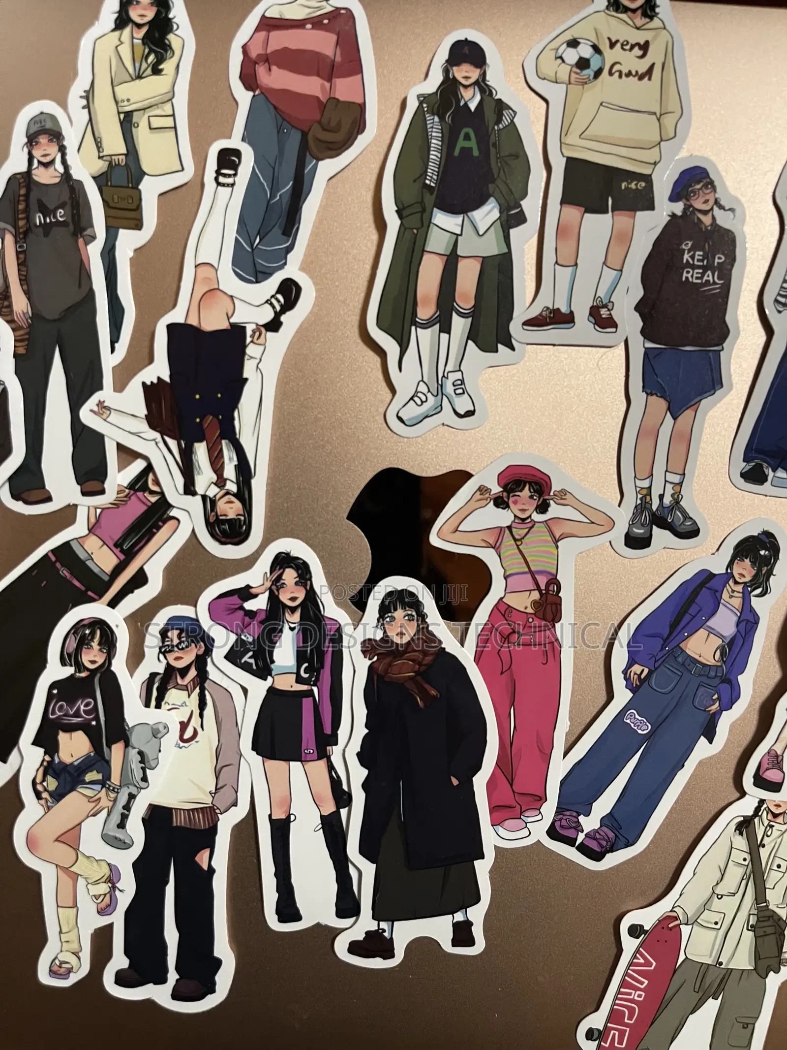 Cool Girl Stickers Stickers for Book Covers/ Laptops/ Playstation